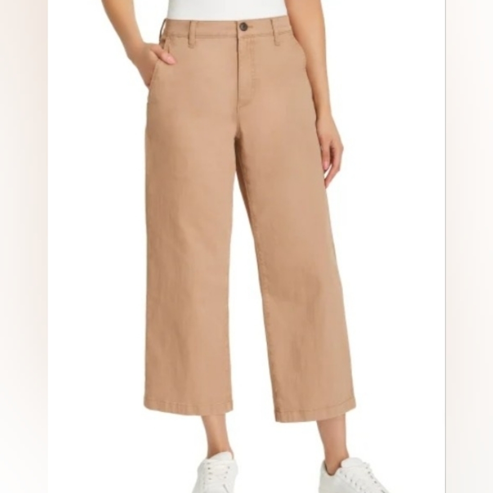 Ella Moss Wide Leg High Rise Crop Pants